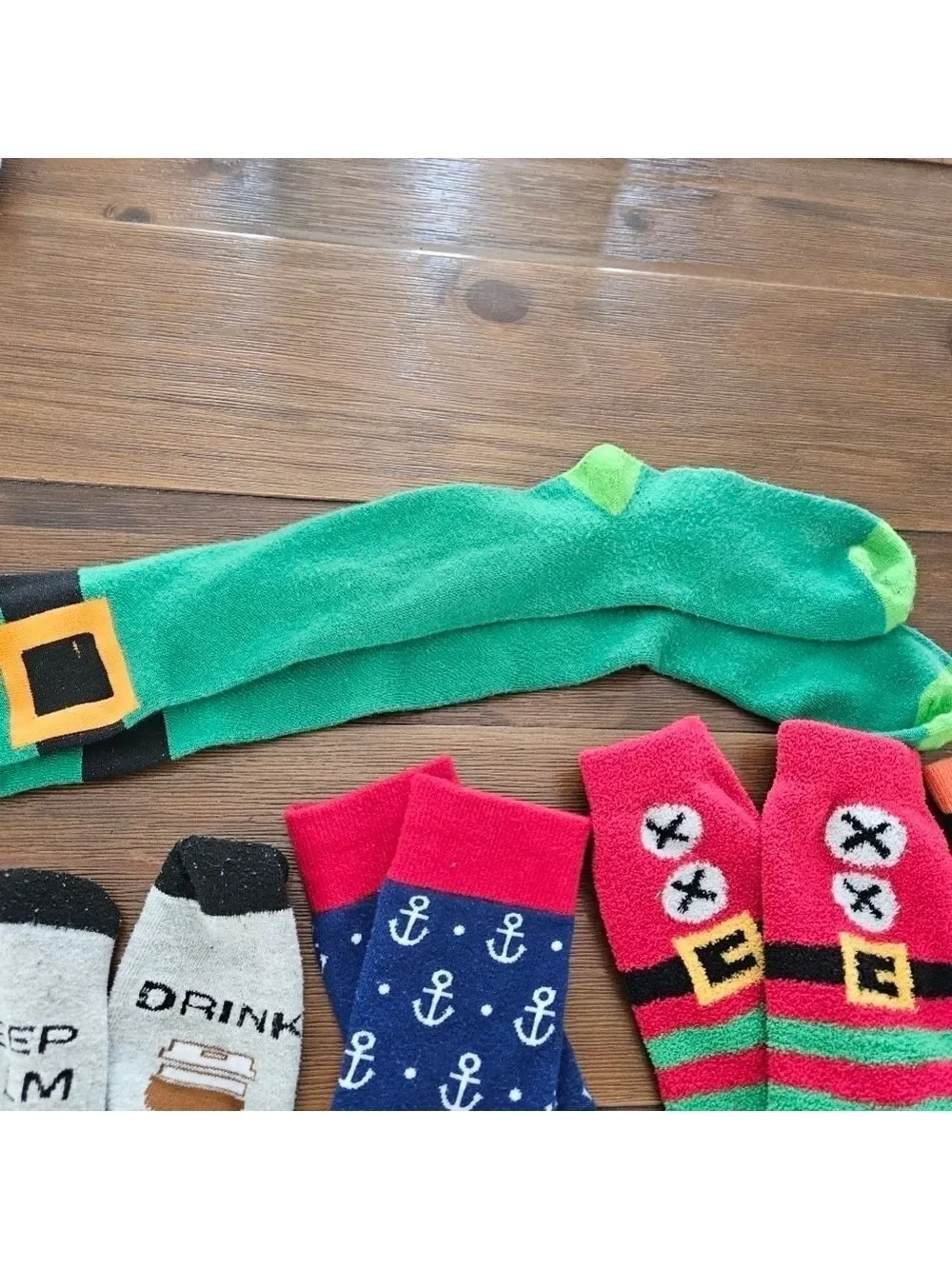 LOTS OF SOCKS! 13 PAIRS OF FUN NOVELTY SOCKS!